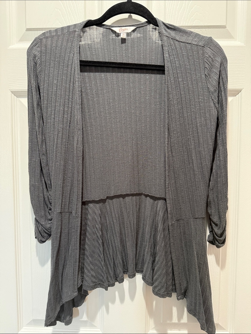 Candie's Gray Lightweight Women's Cardigan